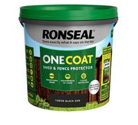 Ronseal One Coat Shed & Fence Protector Tudor Black Oak 9L
