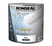 Ronseal 37301 One Coat Stain Block White 750Ml