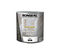 Ronseal Stays White One Coat Non Drip Paint White Matt 2.5L