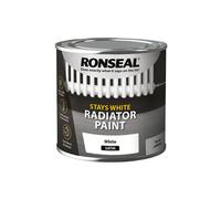 Ronseal One Coat Stays White Radiator Paint Satin 250ml