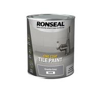 Ronseal One Coat Tile Paint Granite Grey Satin 750ml