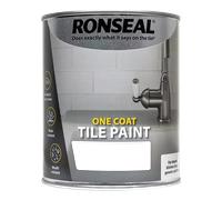 Ronseal One Coat Tile Paint White Gloss 750ml RSLOCTPWG750
