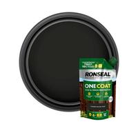 Ronseal KCB.8174503.10400.73 One Coat Shed & Fence Refill Pouch Tudor Black 950Ml