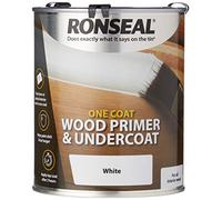 Ronseal One Coat Wood Primer and Undercoat 750ml | High-adhesion basecoat seals timber substrates and promotes uniform bonding of subsequent decorative finishes.