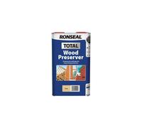 Ronseal preserver Preserver: Clear wood Ronseal Total Wood Preserver 5Ltr