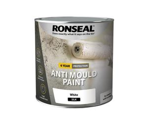 Ronseal Problem Wall White Silk Interior Anti-Mould Paint, 2.5L