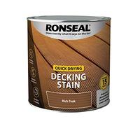 Ronseal Quick Drying Decking Stain Rich Teak 2.5 litre 39080