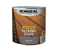 Ronseal Q/D DECKING STAIN ROCKY GREY 2.5L PAINT