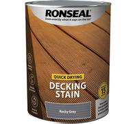 Ronseal Q/D DECKING STAIN ROCKY GREY 5L,PAINT
