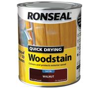 Ronseal 30942 Quick Drying WoodstainSatin Walnut 2.5 Litre