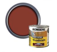 Ronseal 30608 Quick Drying Woodstain Satin Deep Mahogany 250Ml
