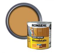 Ronseal QDWSNO25L 2.5 Litre Satin Finish Quick Dry Woodstain - Natural Oak