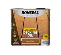 Ronseal Decking Oil – Quick Drying – Natural Cedar – Softwood & Hardwood – 2.5L