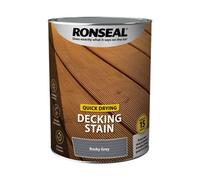 Ronseal - Quick Drying Decking Stain 5L - Rocky Grey