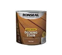 Ronseal Quick Drying Decking Stain Rich Teak 2.5L