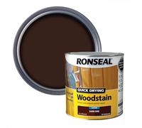 Ronseal Quick Drying Woodstain Dark Oak Satin 2.5L