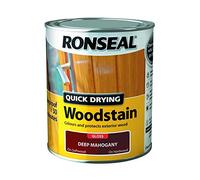 Ronseal Quick Drying Wood Stain Gloss 750ml Deep Mahogany