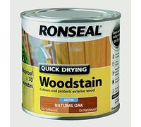 Ronseal Quick Drying Woodstain Satin 250ml Natural Oak