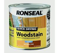 Ronseal Quick Drying Woodstain Satin 250ml Natural Pine