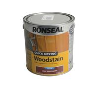 Ronseal 2.5L Woodstain Quick Dry Satin - Deep Mahogany