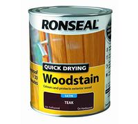 Ronseal Quick Drying Woodstain Teak Satin 750ml