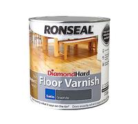Ronseal Diamond Hard Floor Varnish - Graphite - Satin - 2.5L