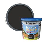 Ronseal RSLFLPPCTBO5 5 Litre Fence Life Plus Tudor Paint - Black Oak