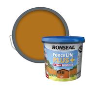 Ronseal RSLFLPPHG5L 5 Litre Fence Life Plus Paint - Harvest Gold