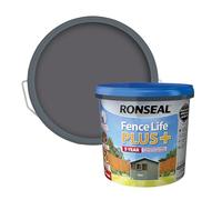 Ronseal 37629 Fence Life Plus+ Slate 5 Litre