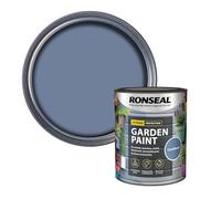 Ronseal RSLGPCF750 GPCF750 Garden Paint Cornflower 750ml, 750 ml | High-solids coating for timber, masonry, terracotta and prepared metal substrates, offering crack-resistant film build.