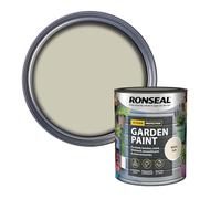 RONSEAL RSLGPWA750 GPWA750 Garden Paint White Ash 750ml, 750 ml | High-solids coating for timber, masonry, terracotta and prepared metal substrates, offering crack-resistant film build.