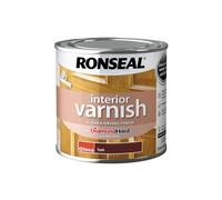 Ronseal 36845 Interior Varnish Quick Dry Gloss Teak 250Ml