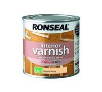 Ronseal RSLIVMAW250 250ml Quick Dry Matt Interior Varnish - Almond Wood