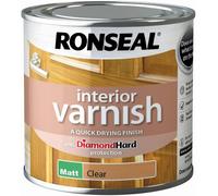 Ronseal RSLIVMCL250 Interior Varnish Quick Dry Matt Clear, 250 ml