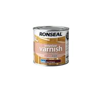 Ronseal RSLIVSDM250 250ml Quick Dry Satin Interior Varnish - Deep Mahogany