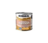Ronseal RSLIVSLO250 250ml Quick Dry Satin Interior Varnish - Light Oak