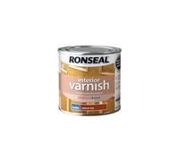 Ronseal RSLIVSMO250 250ml Quick Dry Satin Interior Varnish - Medium Oak