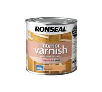 Ronseal RSLIVSPW250 250ml Quick Dry Satin Interior Varnish - Pearwood
