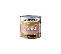 Ronseal RSLIVSWN250 250ml Quick Dry Satin Interior Varnish - Walnut