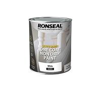 Ronseal Stays White One Coat Non Drip Paint White Gloss 750ml