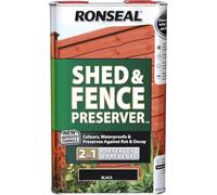 Ronseal RSLSFB5L 5 Litre Shed and Fence Preserver - Black