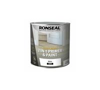 Ronseal RSLSW21MP25L Stay 2-in-1 Matt Paint, White, 2.5 Litre