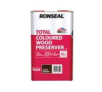 Ronseal RSLTTWPLB5L Trade Total Wood Preserver Light Brown 5 Litre