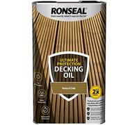 Ronseal RSLUDONO4LAV Ultimate Protection Decking Oil Natural, Oak, 5 Litre