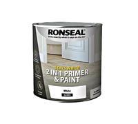 RONSEAL RSLSW21GP750 Stay 2-in-1 Gloss Paint, White, 750 ml