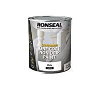 Ronseal Stays White Non Drip One Coat Paint -Available in Satin, Gloss or Matt