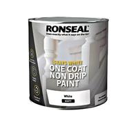 Ronseal Stays White Non Drip One Coat Paint -Available in Satin, Gloss or Matt