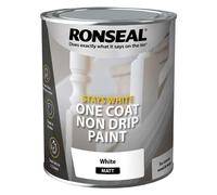 Ronseal Stays White One Coat Non Drip Paint White Matt 2.5L