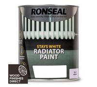 Ronseal Stays White Radiator Paint, 250ml & 750ml - Matt, Satin & Gloss - Enamel