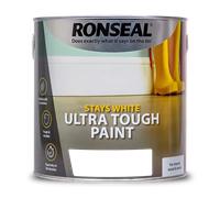 Ronseal RSLSWUTMP25L Stays ULT/Tough Matt Paint, White, 2.5 Litre